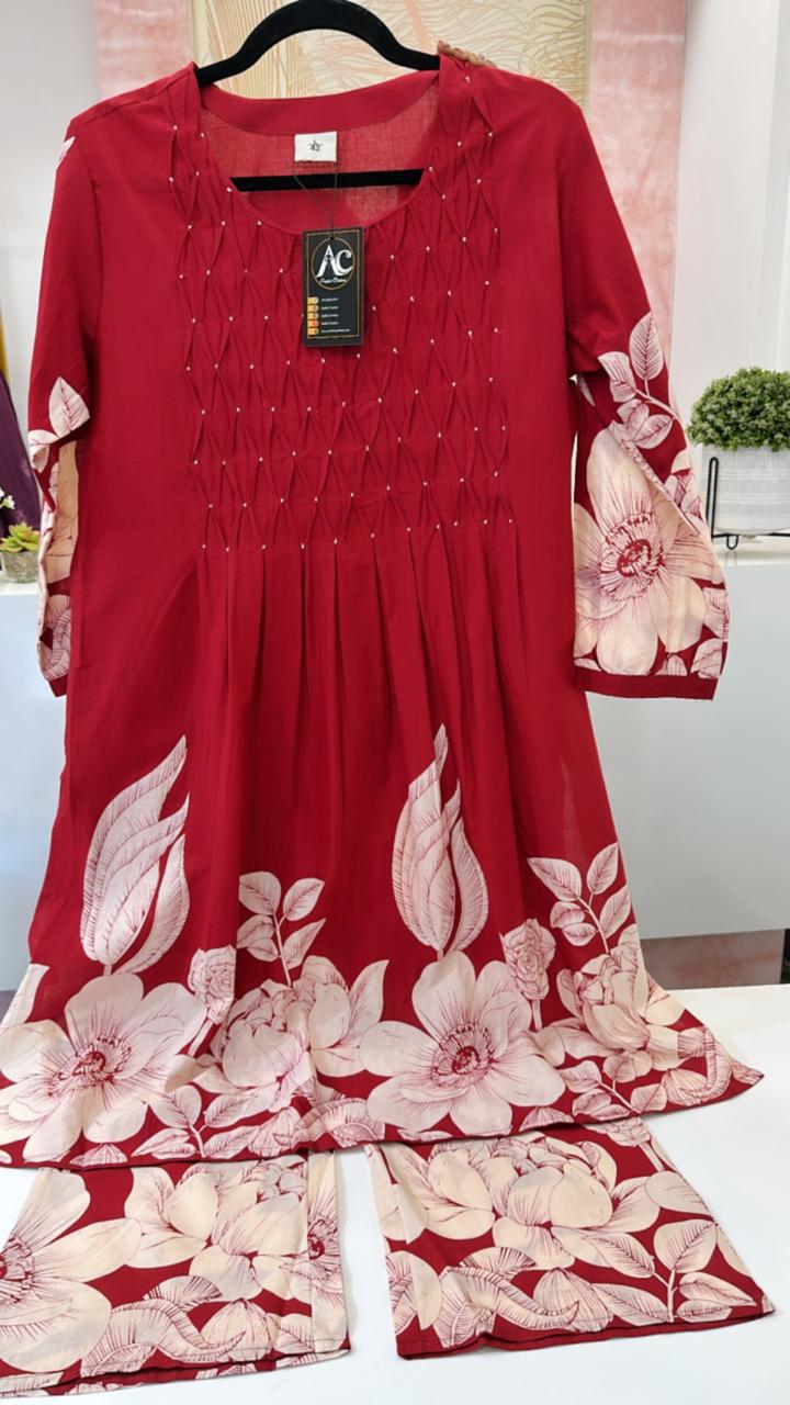 Pure cotton digital printed cotton co ord