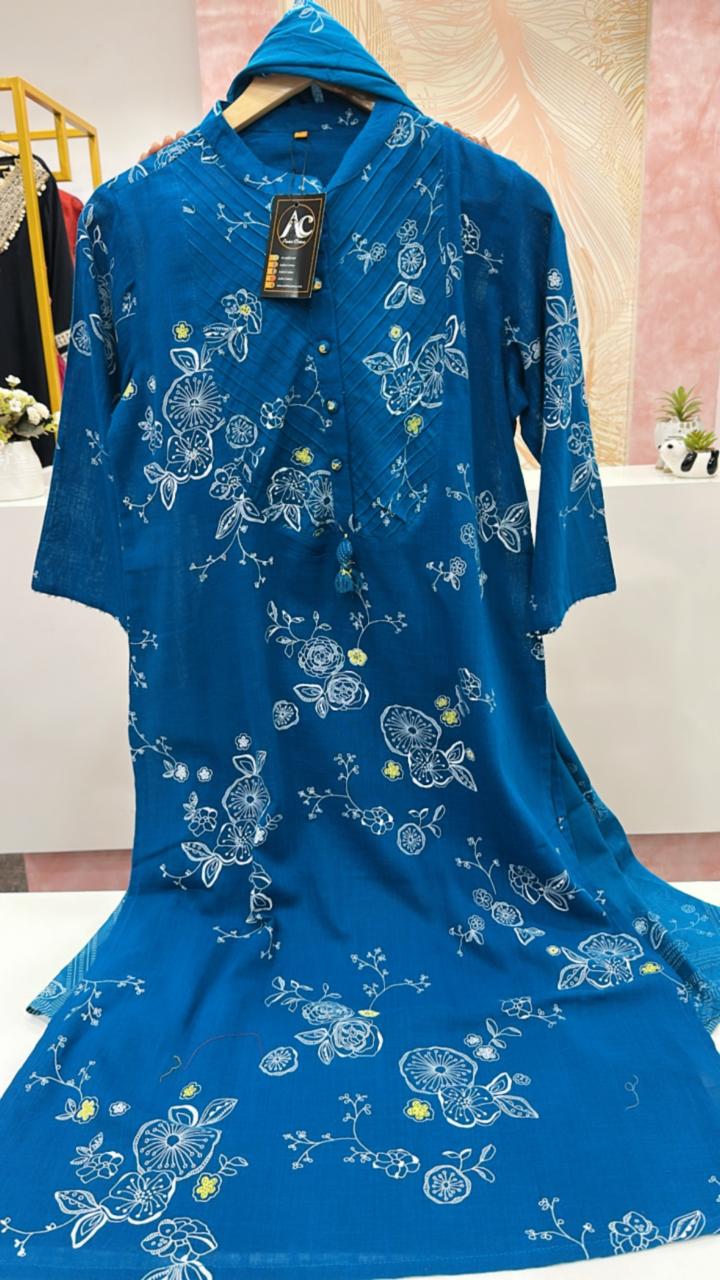 Pure cotton digital printed suit set