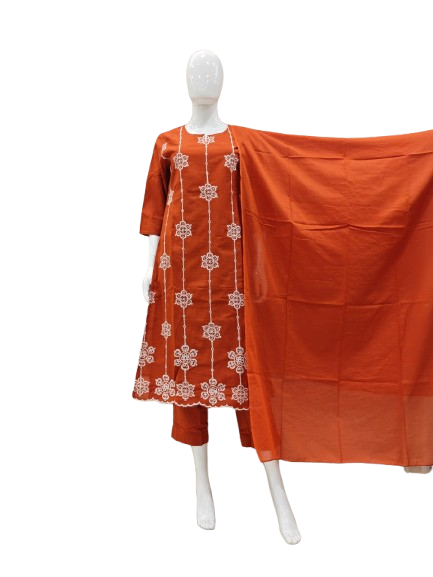 Super gorgeous shifli suit set in rust