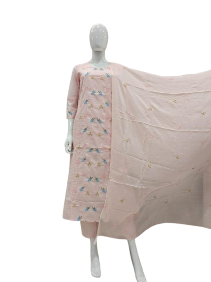 Pretty pretty pink embroidered suit set