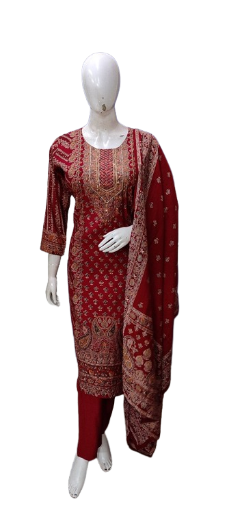 Modale muslin gold foil print