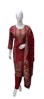 Modale muslin gold foil print