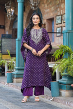 Pure crepe gotta detailing kaftan