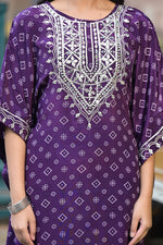 Pure crepe gotta detailing kaftan