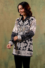 Pure crepe embellished shirt