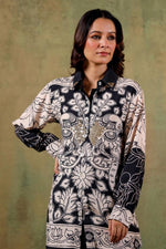 Pure crepe embellished shirt