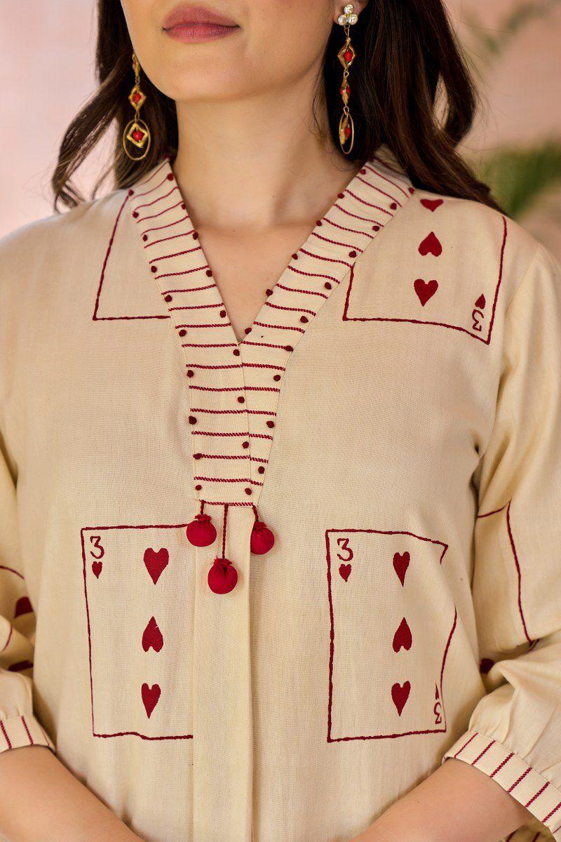 Smart smart cotton pocket design kurta pant