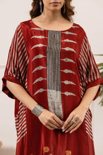 Pure crepe designer kaftan set