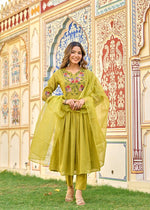 Pure Mul cotton embroidered full suit