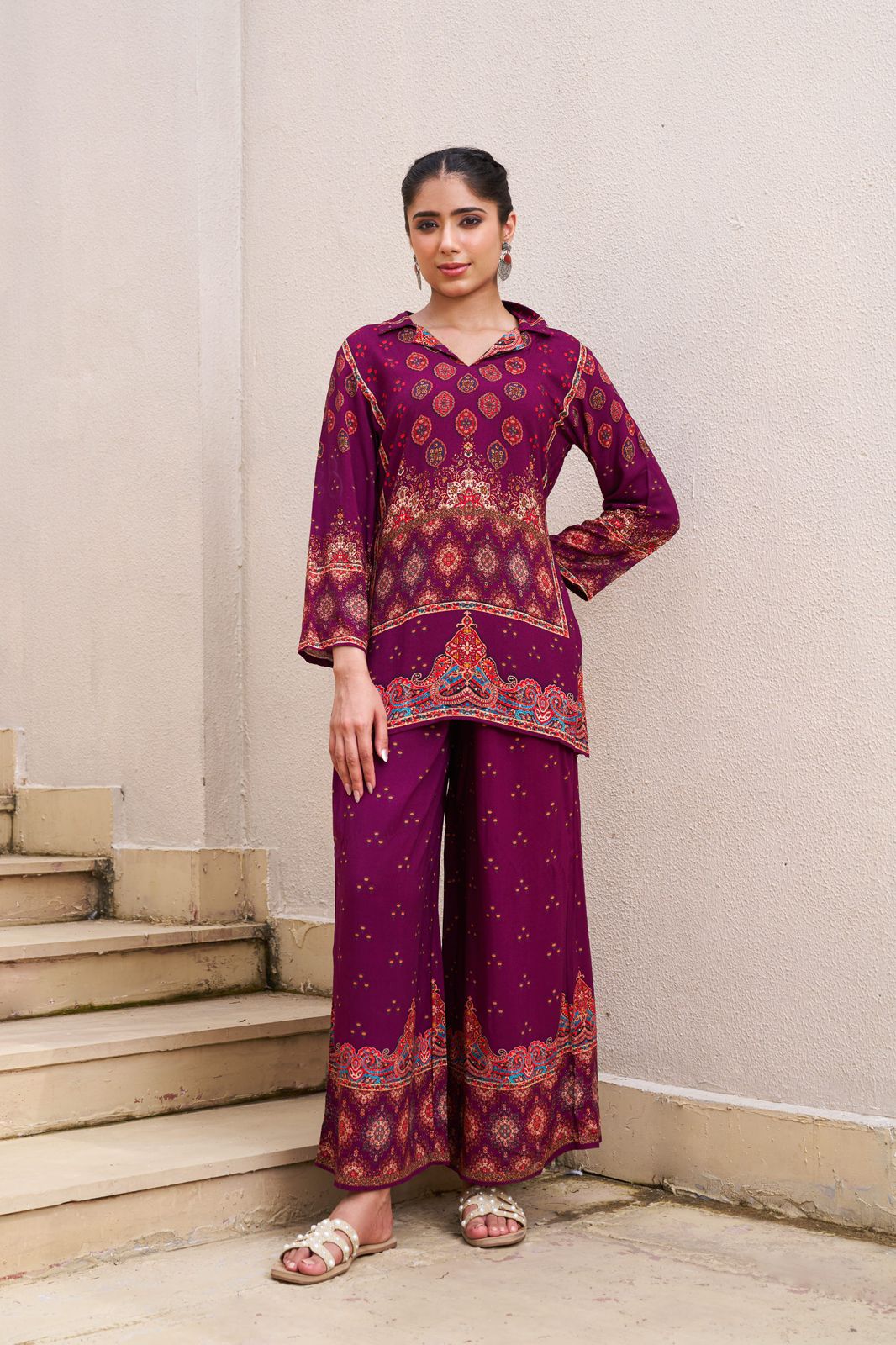 Smart smart rayon co ord set