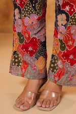 Designer tissue embellished co ord set