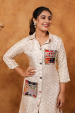 Designer tissue embellished co ord set