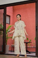 Heart cotton kaftan set