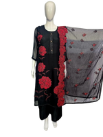 Restocked !! Appliqué work organza suit set !! Dispatch in 10 Days