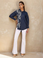 Premium denim cotton embroidery