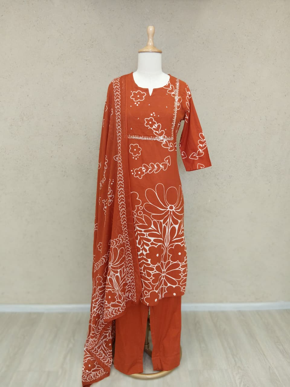 Pure cotton smart ful suit