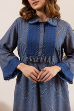 Wow wow heavy rayon co ord set in blue