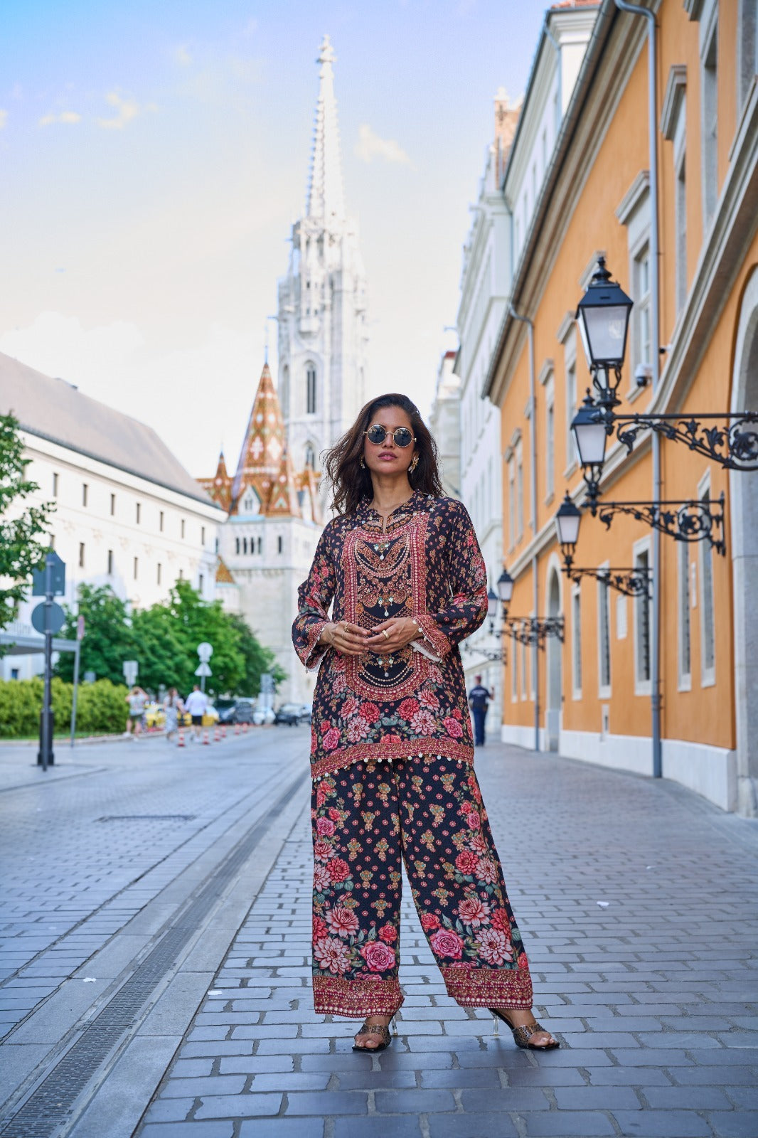 Pure crepe gorgeous co ord set