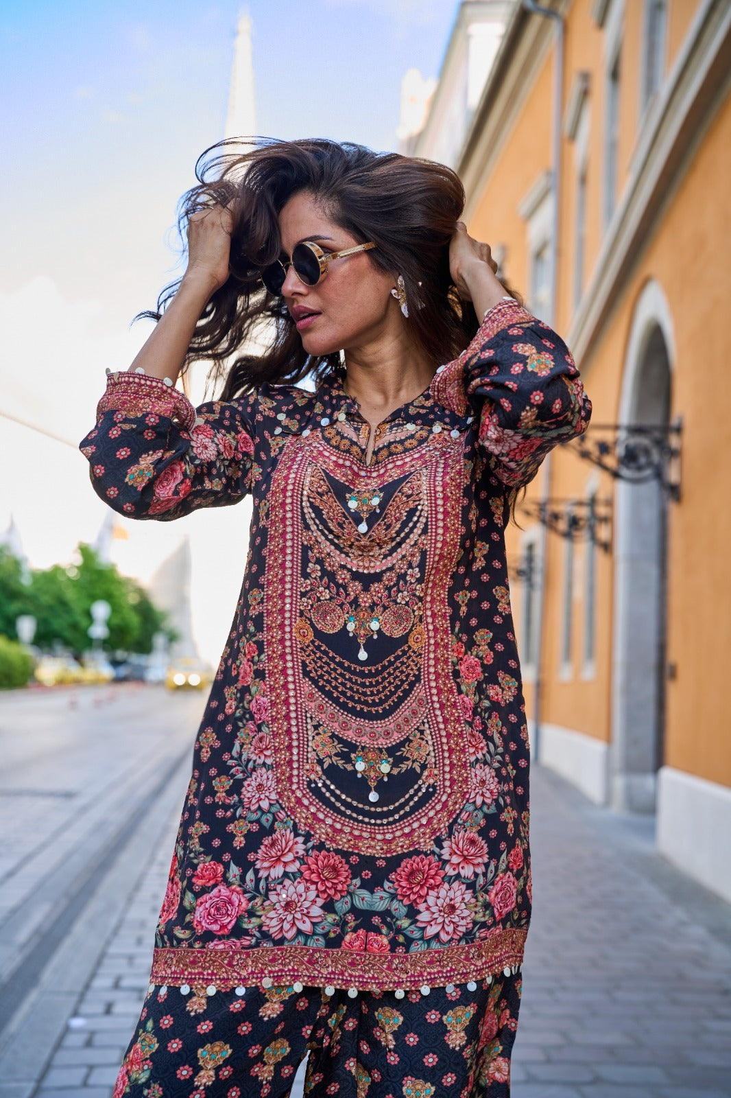 Pure crepe gorgeous co ord set