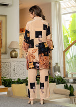 Pure crepe designer co ord set