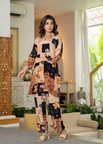 Pure crepe designer co ord set