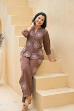 Appliqué work cotton co ord set