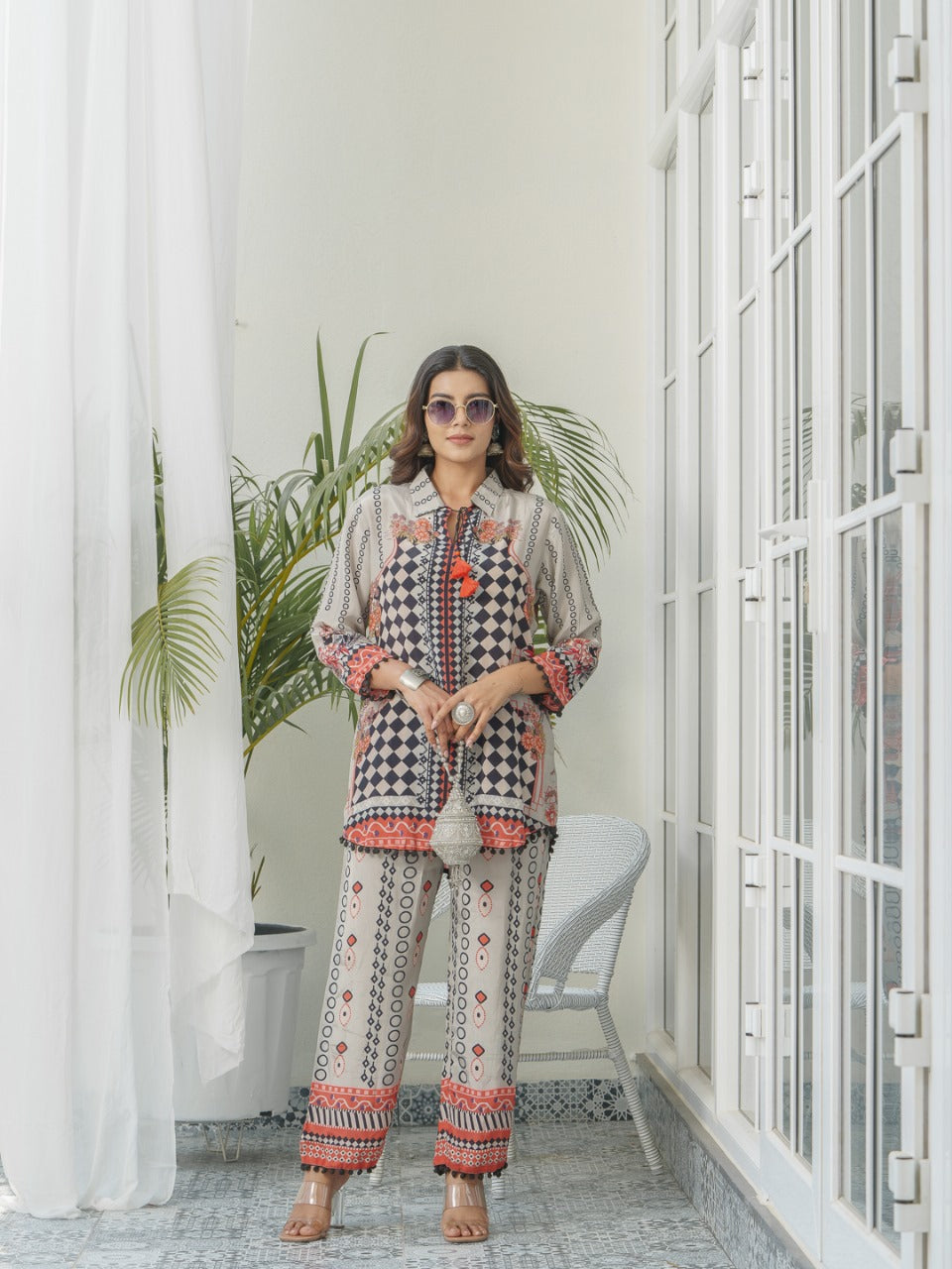 Smart pure crepe co ord set