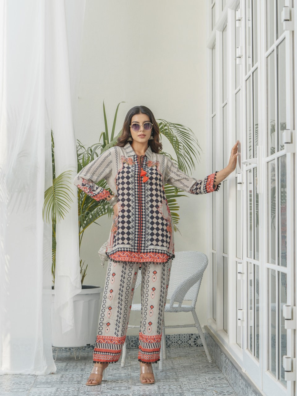 Smart pure crepe co ord set