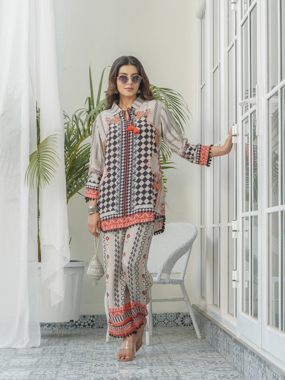 Smart pure crepe co ord set