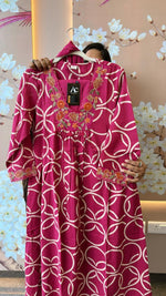 Pure cotton lace detailing suit set pink