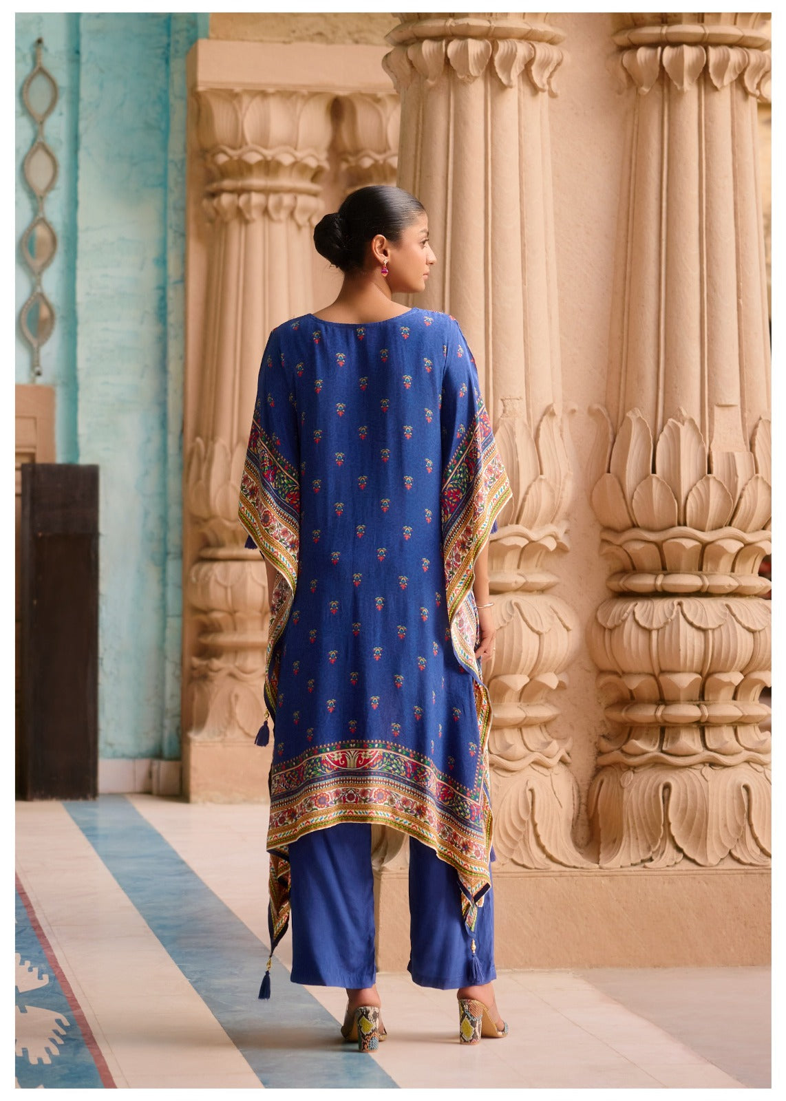 Pure crepe designer kaftan