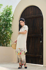 Beautiful doll pattern cotton kurta pant