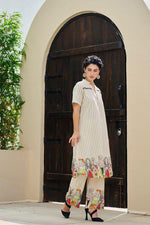 Beautiful doll pattern cotton kurta pant