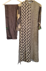 Mul silk brown kurta pant