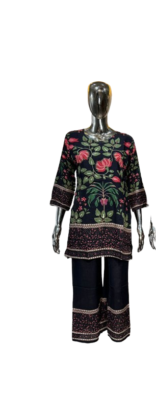 Pure Mul silk lining co ord set