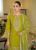 Pure ogrenza appliqué work suit in green