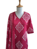Pure cotton bandhani full suit