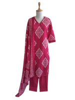 Pure cotton bandhani full suit