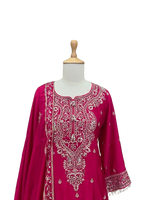 Pure chinon heavy cut work suit set