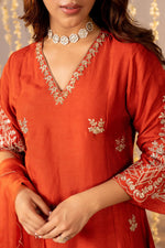 Dola silk intricate work suit set