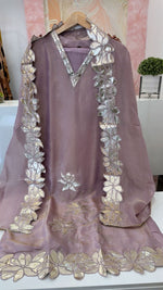 Premium tissue gotta detailing suit set (slim fit )