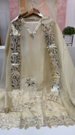 Premium tissue gotta detailing suit set (slim fit )