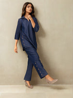 Restocked! Denim cotton smart co ord