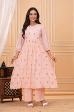 Premium cotton embroidered pocket kurta pant