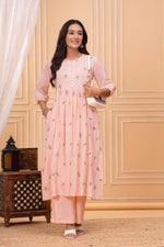 Premium cotton embroidered pocket kurta pant