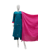 Pretty cotton embroidered suit set