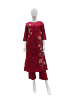 Wow appliqué work cotton kurta pant