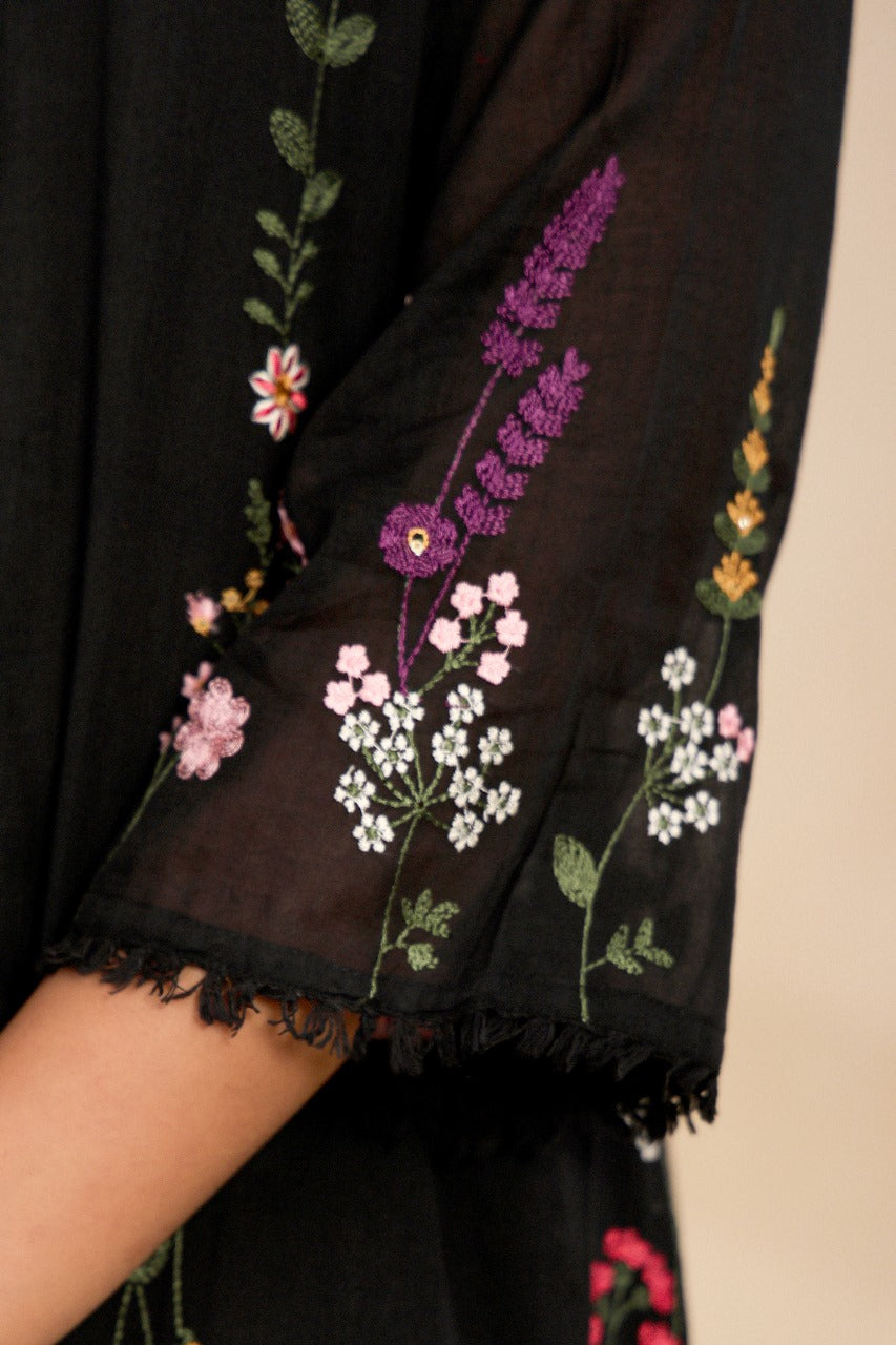 Restocked !! Pure Mul cotton embroidered suit set !!