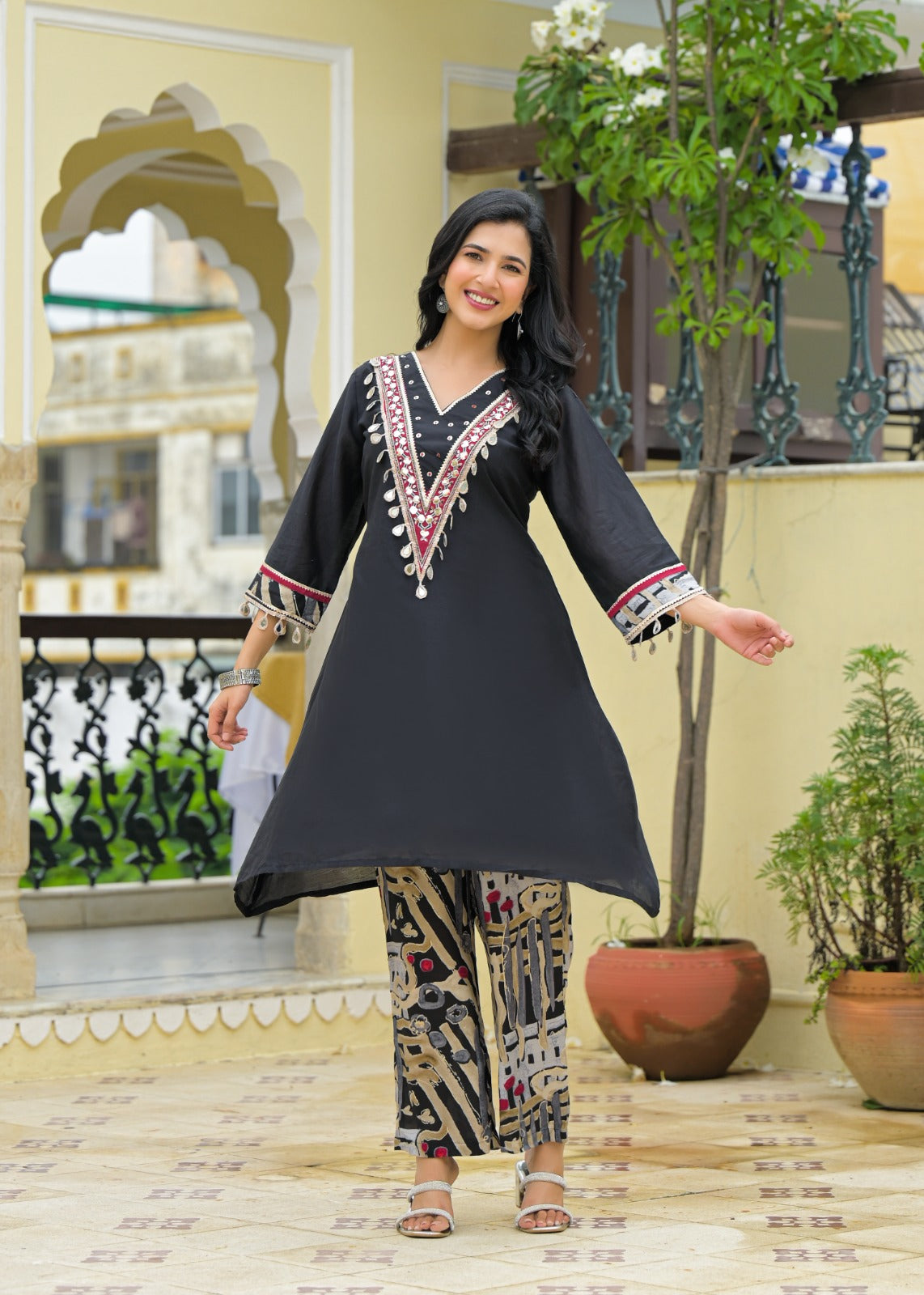 Trending pure muslin lining co ord