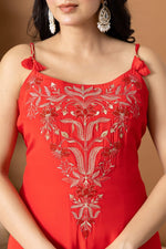 Pure crepe embroidered full set